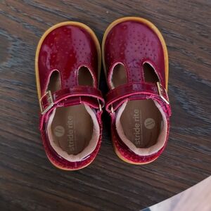 NWOT Dark red Stride Rite Mary Janes